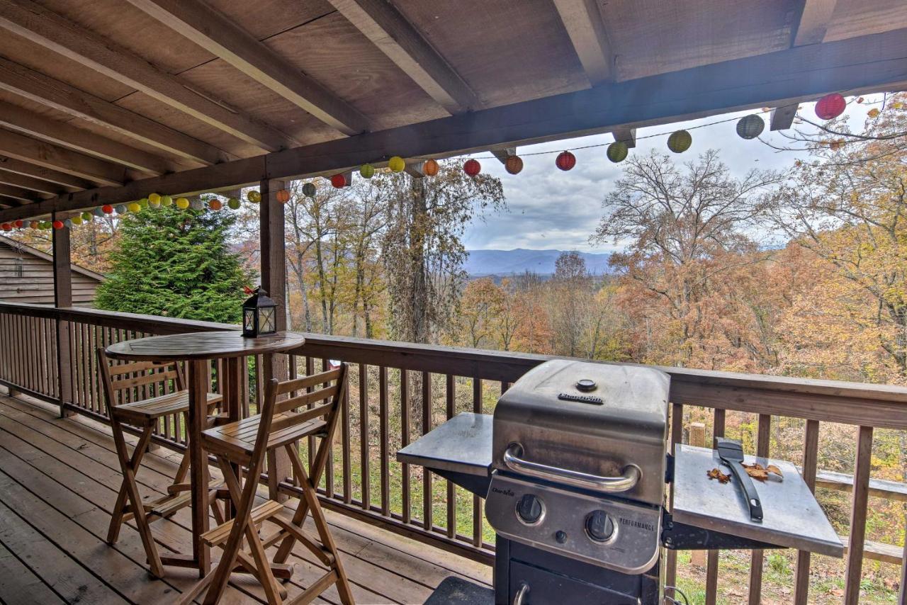 Cozy Cabin With Hot Tub And Smoky Mountain Views! Villa Bryson City Exterior foto